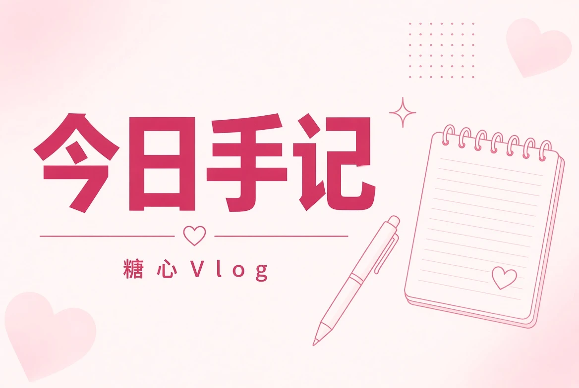 糖心Vlog今日便笺日常主题